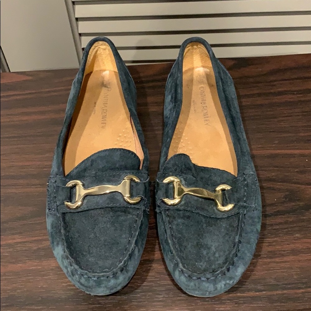 Cynthia Rowley Navy Flats